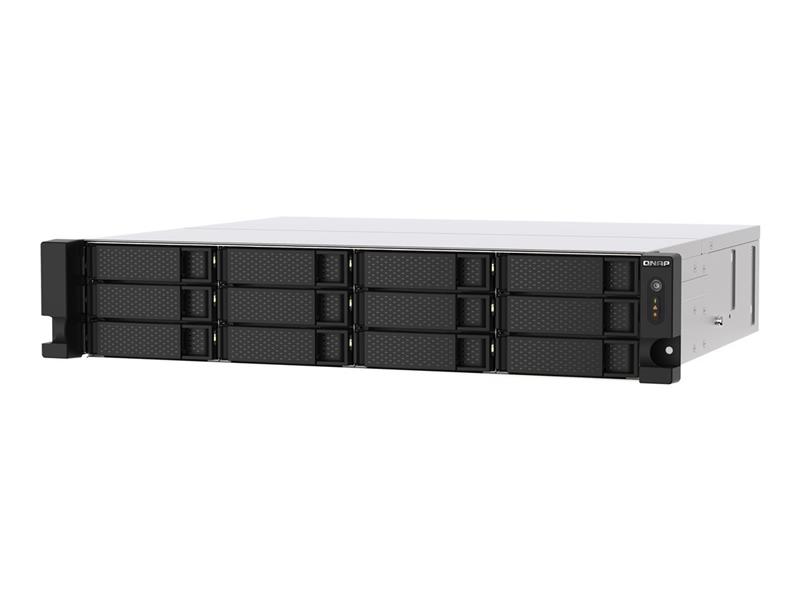 QNAP TS-1273AU-RP-8G data-opslag-server NAS Rack (2U) Ethernet LAN Aluminium, Zwart V1500B