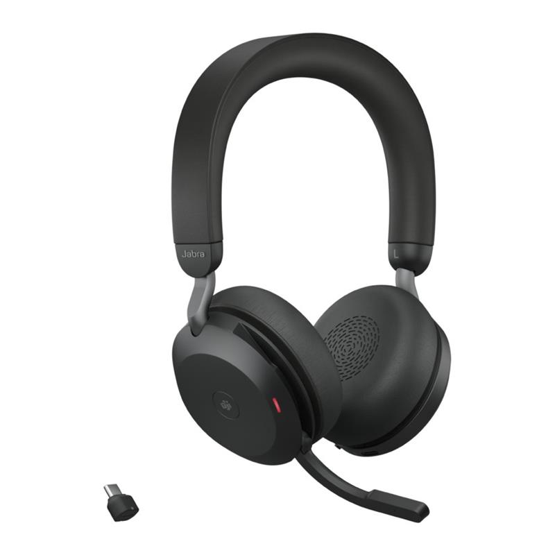 Jabra Evolve2 75 Headset Draadloos Hoofdband Kantoor/callcenter Bluetooth Zwart