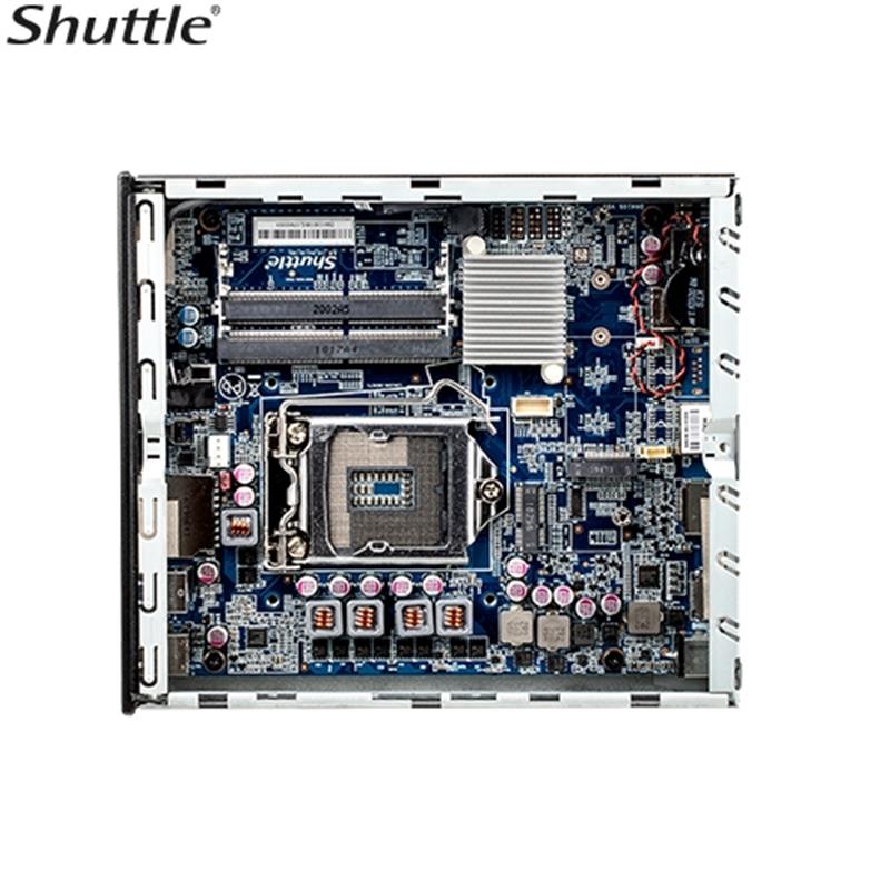 Shuttle DH610S PCs/werkstation Slim PC DDR4-SDRAM HDD+SSD Mini PC Zwart