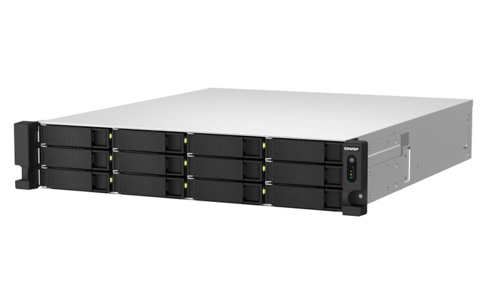 QNAP TS-h1887XU-RP NAS Rack (2U) Ethernet LAN Zwart, Wit E-2334