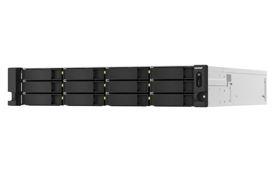 QNAP TS-h1887XU-RP NAS Rack (2U) Ethernet LAN Zwart, Wit E-2334