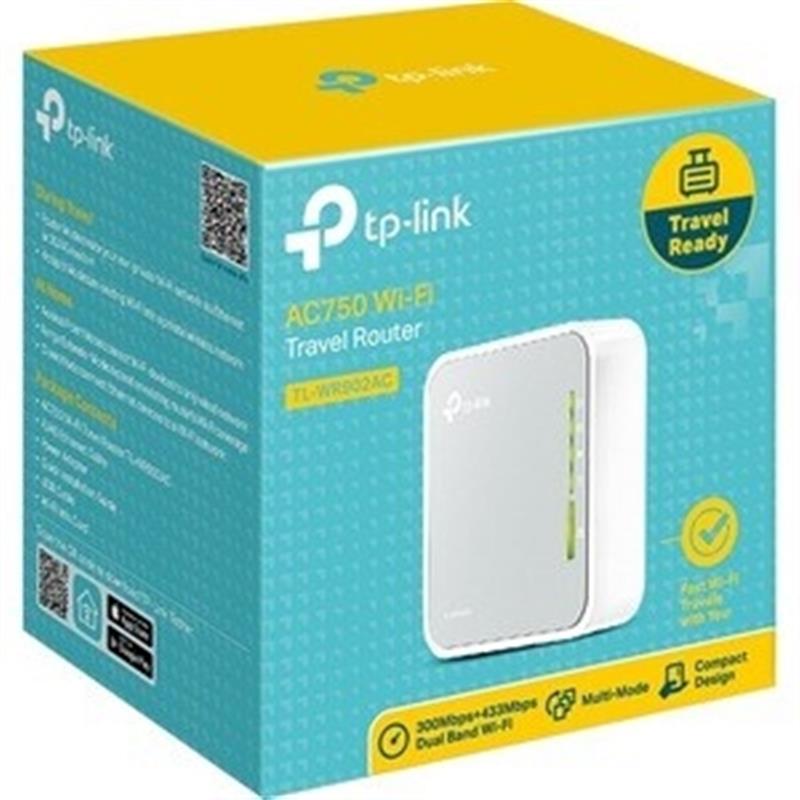 TP-LINK TL-WR902AC mobiele router / gateway / modem Draadloze netwerkapparatuur voor mobiele telefonie