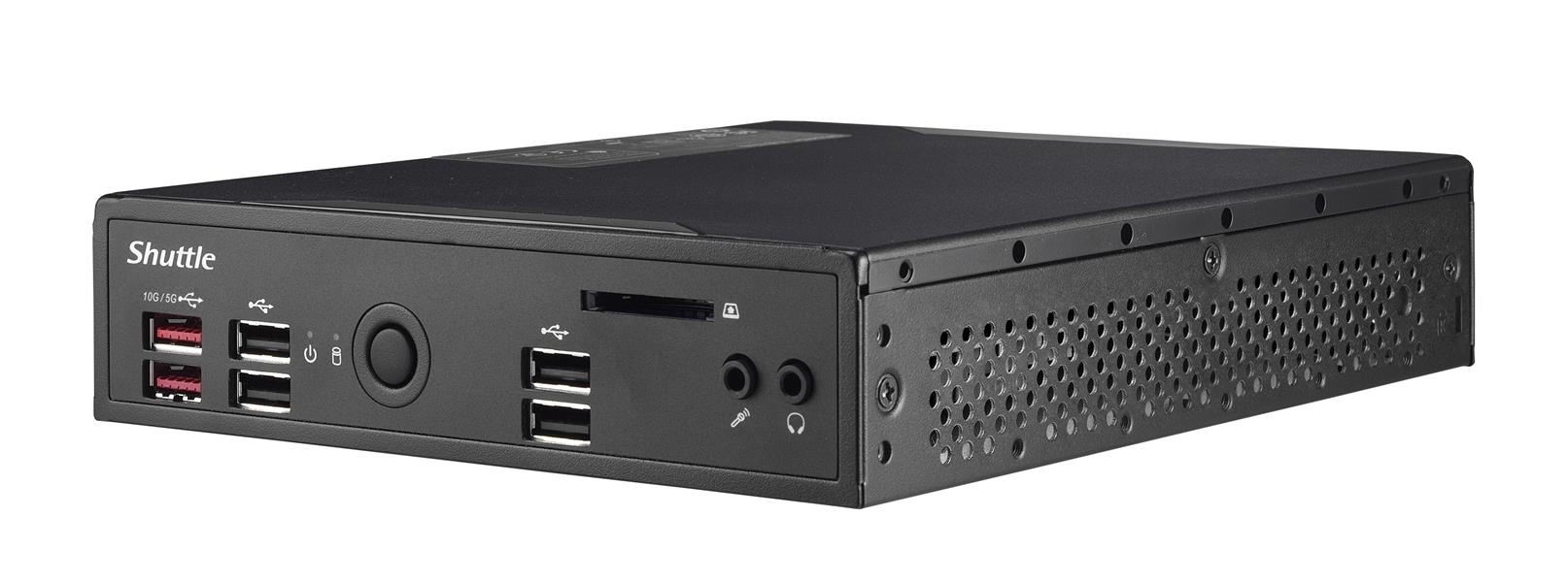 Shuttle DS20U5V2 PC/workstation barebone 1,3L maat pc Zwart Intel SoC i5-10210U 1,6 GHz