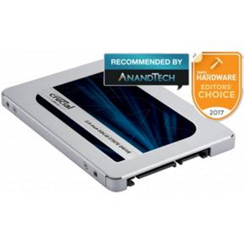 Crucial MX500 Internal SSD 500GB 2 5 SATA3 6Gbps w adapter