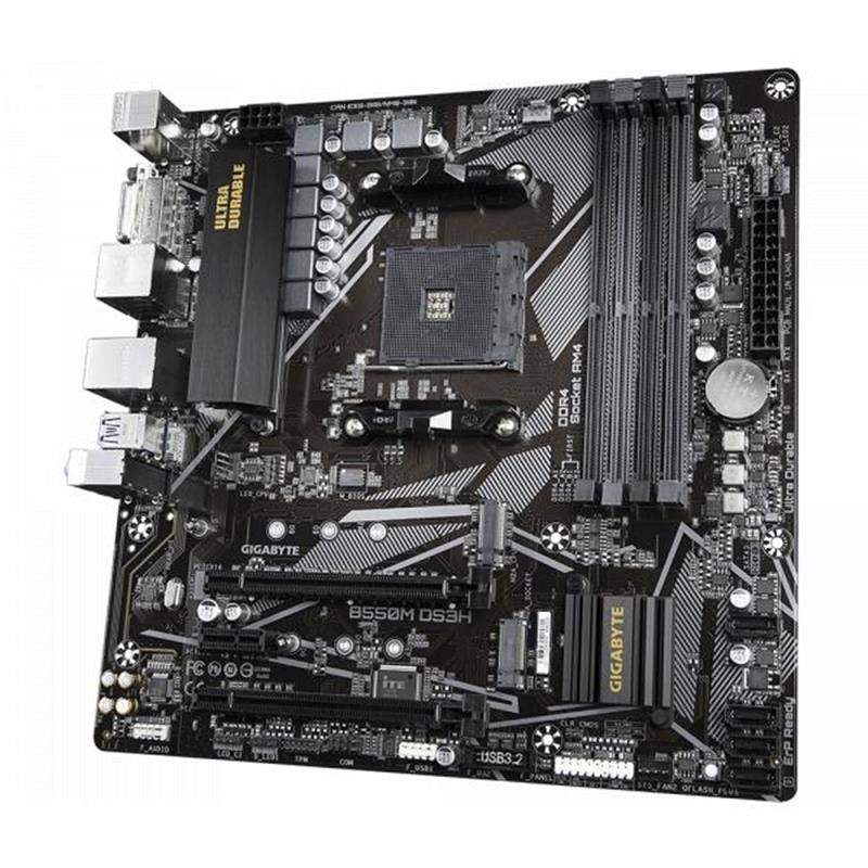 Gigabyte B550M DS3H Socket AM4 Micro ATX AMD B550