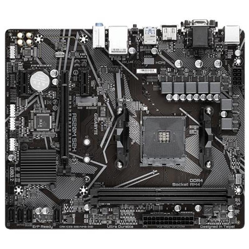 Gigabyte A520M S2H moederbord Socket AM4 micro ATX