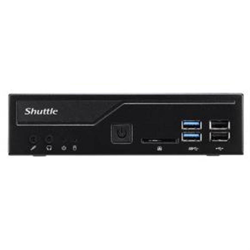 Shuttle XP? slim DH410 1,35L maat pc Zwart Intel H410 LGA 1200 (Socket H5)