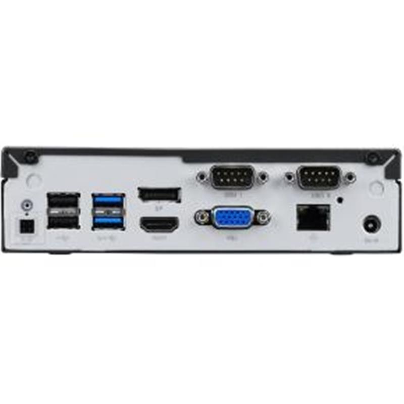 Shuttle XP? slim XPC slim Barebone DL20N6V2, Pentium Silver N6005, 1x LAN, 2x COM, 1xHDMI, 1xDP, 1x VGA, ventilatorloos , 24/7 permanent gebruik