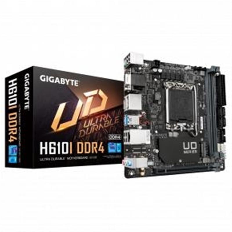 Gigabyte H610I DDR4 moederbord Intel H610 Express LGA 1700 mini ITX