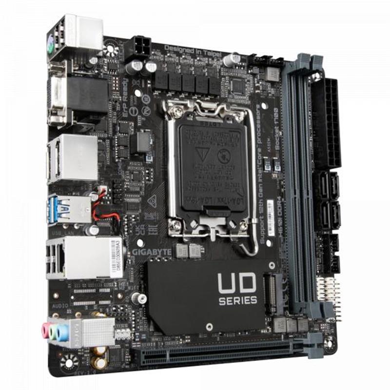 Gigabyte H610I DDR4 moederbord Intel H610 Express LGA 1700 mini ITX