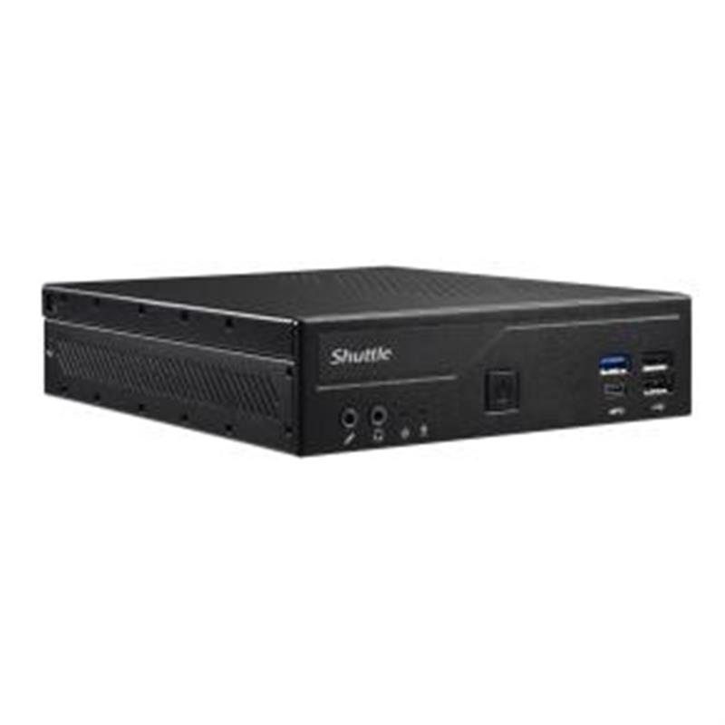 Shuttle DH610S PCs/werkstation Slim PC DDR4-SDRAM HDD+SSD Mini PC Zwart