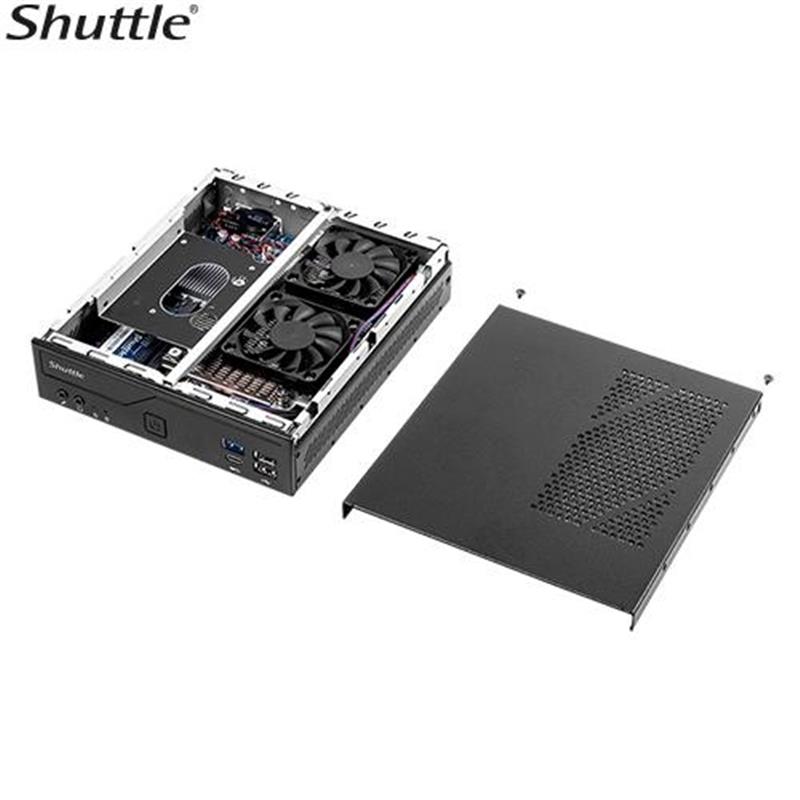 Shuttle DH610S PCs/werkstation Slim PC DDR4-SDRAM HDD+SSD Mini PC Zwart