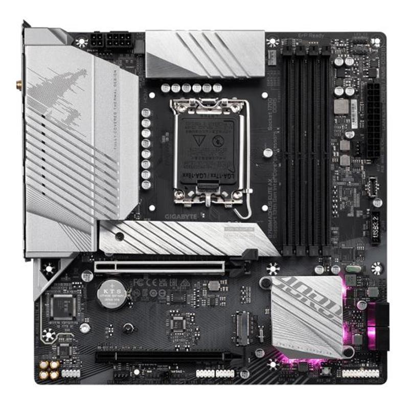 Gigabyte B760M AORUS ELITE AX moederbord LGA 1700 micro ATX