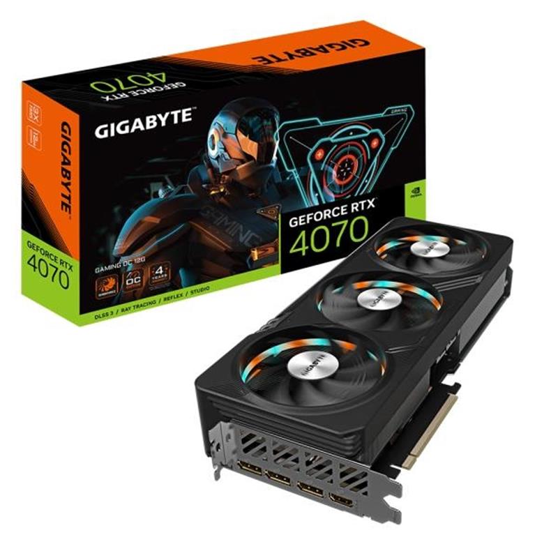 Gigabyte GV-N4070GAMING OC-12GD videokaart Matrox GeForce RTX 4070 Ti 12 GB GDDR6X