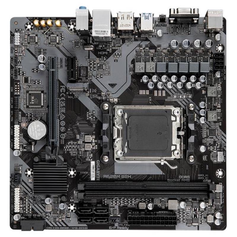 Gigabyte A620M S2H moederbord AMD A620 Socket AM5 micro ATX