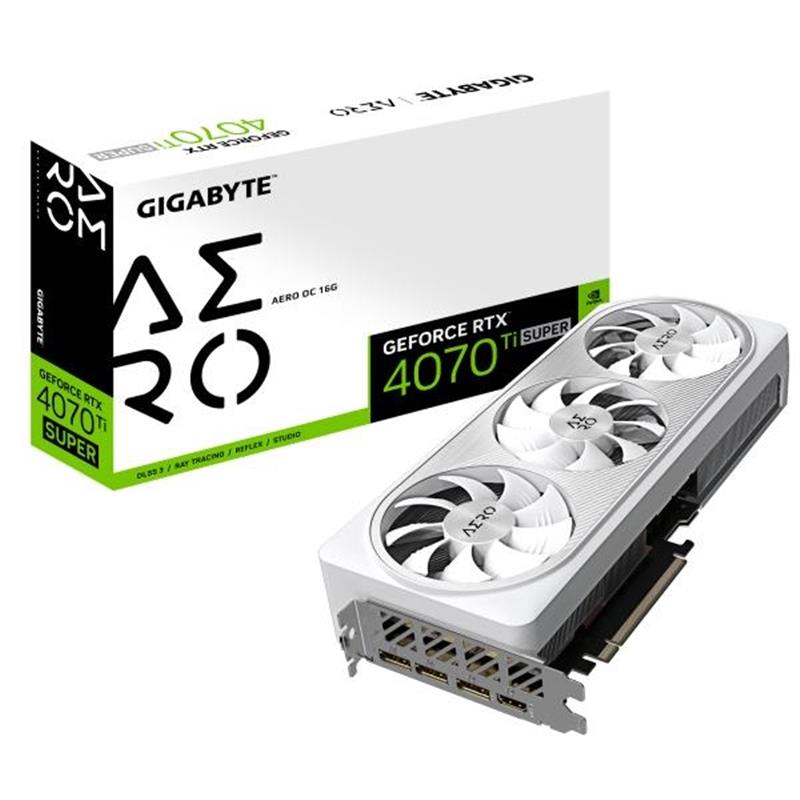 Gigabyte AERO GeForce RTX 4070 Ti SUPER OC 16G NVIDIA 16 GB GDDR6X