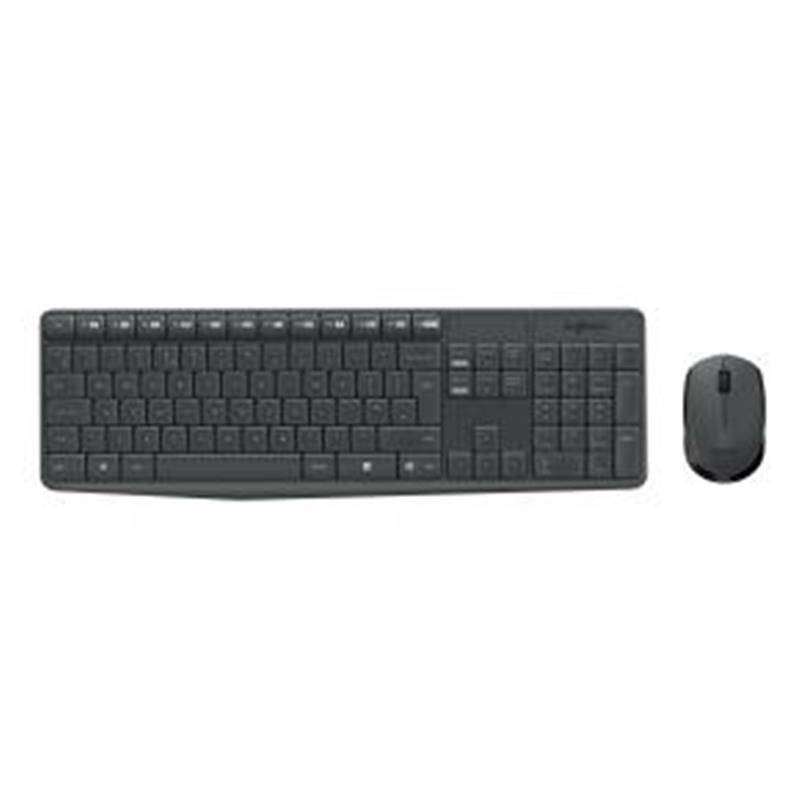 Logitech MK235 toetsenbord RF Draadloos QWERTY US International Grijs