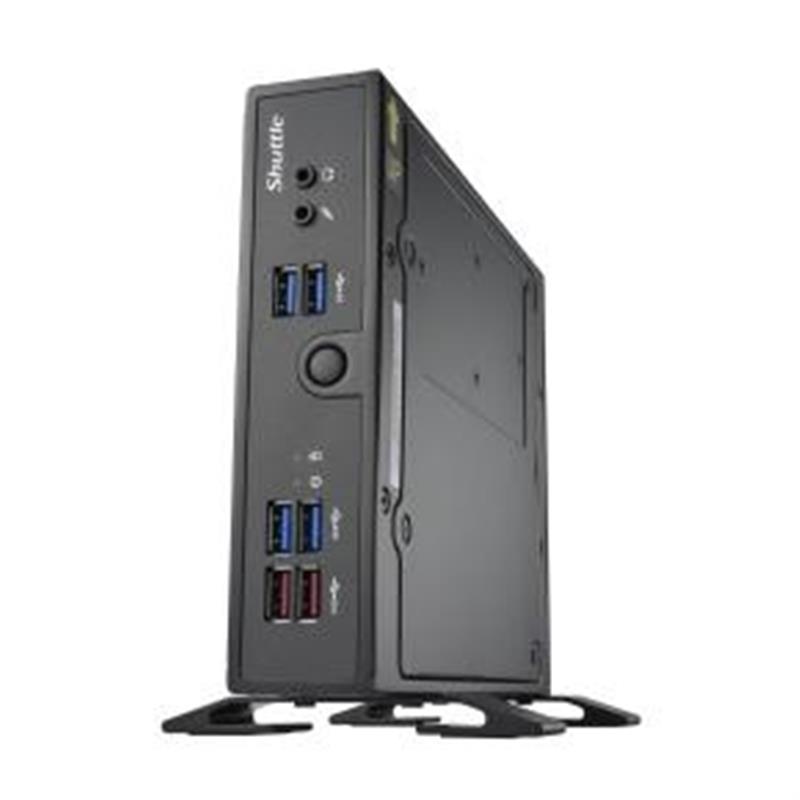 Shuttle XPC slim Barebone DS50U5, i5-1335U, 2x LAN (1x 2.5Gbit ,1x 1Gbit), 1xCOM,1xHDMI,1xDP, 1x VGA, ventilatorloos , 24/7 permanent gebruik