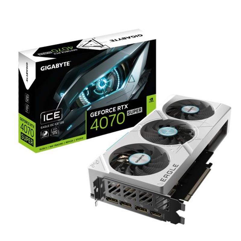 Gigabyte EAGLE GeForce RTX 4070 SUPER OC ICE NVIDIA 12 GB GDDR6X