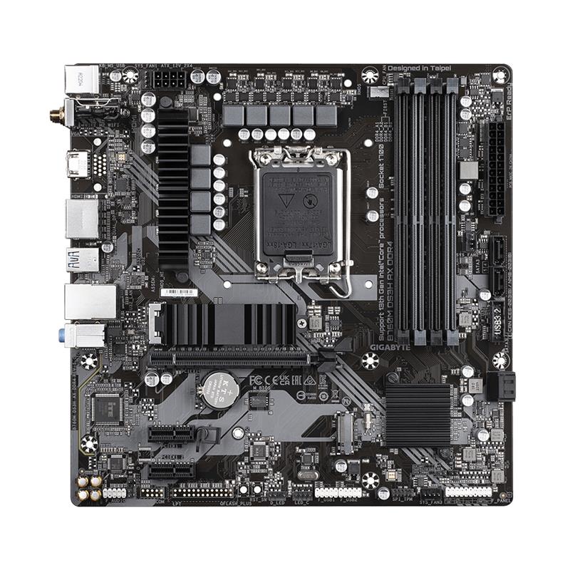 Gigabyte B760M DS3H AX DDR4 moederbord Intel B760 Express LGA 1700 micro ATX