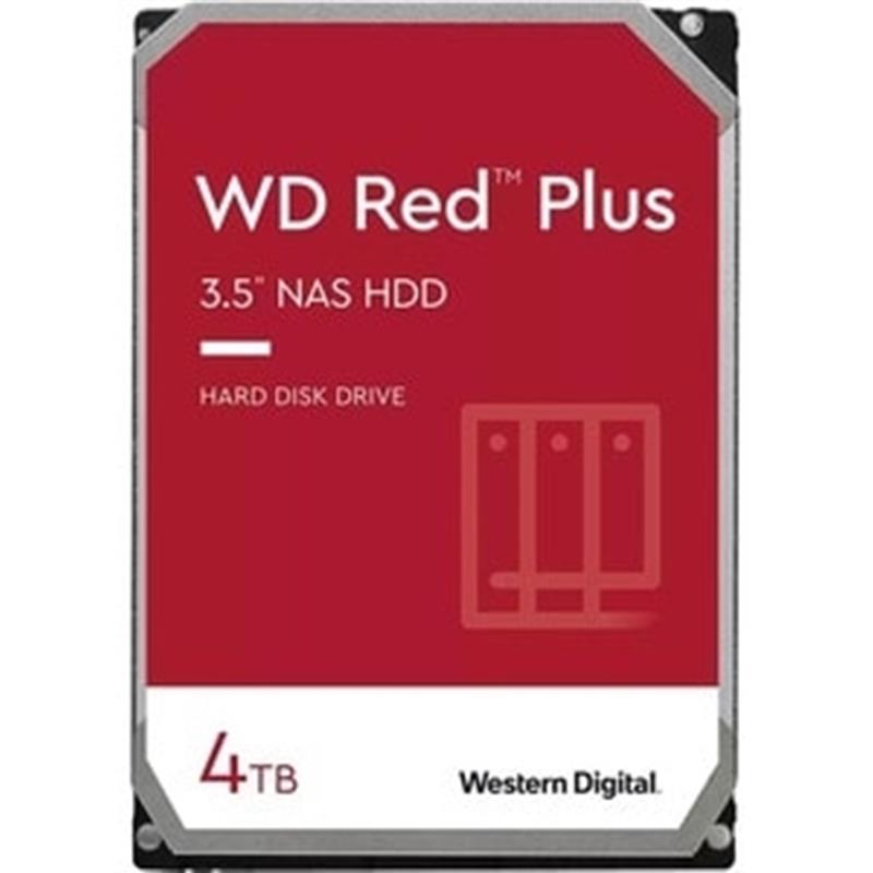 Western Digital RED PLUS HDD 4TB 3 5 SATA3 5400 RPM 256 MB 150 MB s