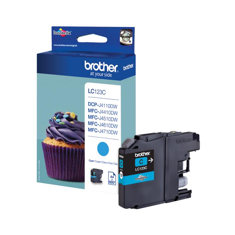 Brother LC-123C inktcartridge Origineel Cyaan 1 stuk(s)