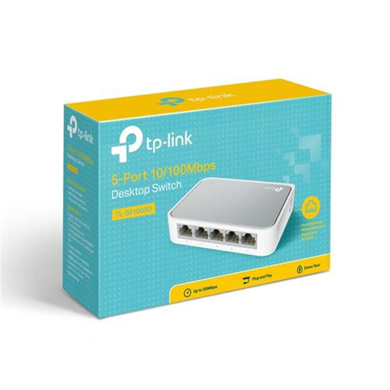 TP-LINK TL-SF1005D netwerk-switch Unmanaged Wit