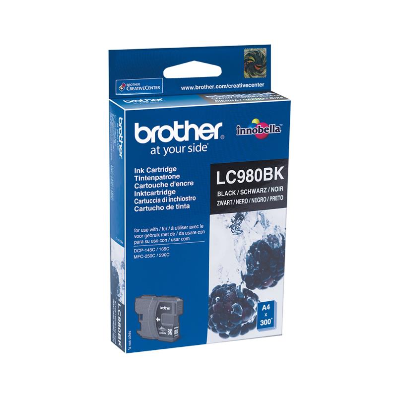 Brother LC-980BK inktcartridge Origineel Zwart 1 stuk(s)