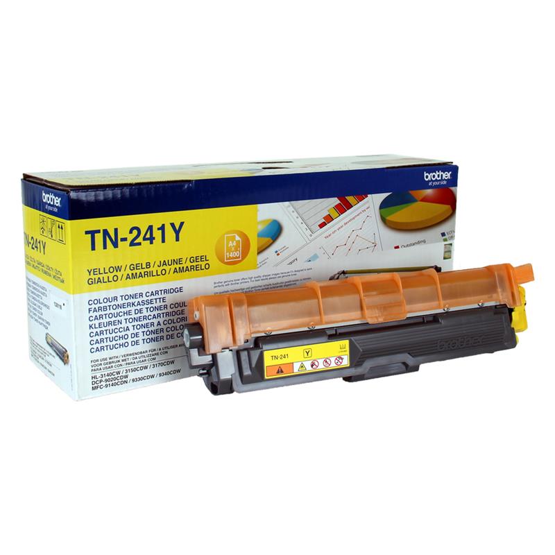 Brother TN-241Y tonercartridge Origineel Geel 1 stuk(s)