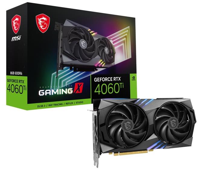 MSI GeForce RTX 4060 Ti GAMING X 8G NVIDIA 8 GB GDDR6