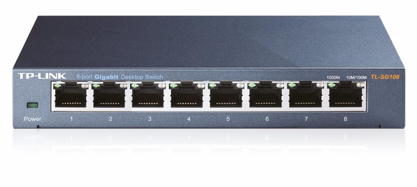 TP-LINK TL-SG108 netwerk-switch Unmanaged Zwart