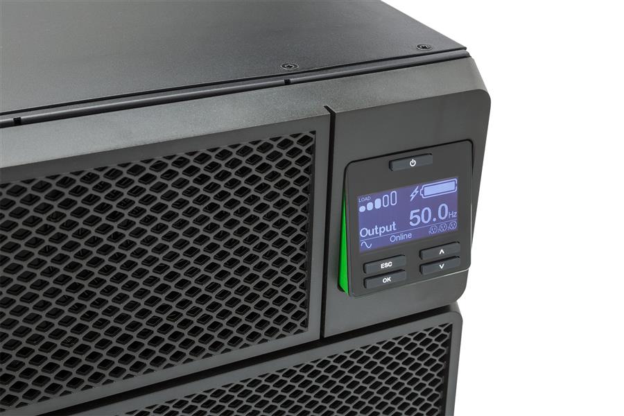 APC Smart-UPS On-Line 6000VA noodstroomvoeding 6x C13, 4x C19, hardwire 1 fase uitgang, rackmountable, Embedded NMC