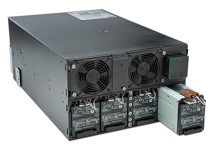 APC Smart-UPS On-Line 8000VA noodstroomvoeding 6x C13, 4x C19, hardwire 1 fase uitgang, rackmountable, Embedded NMC