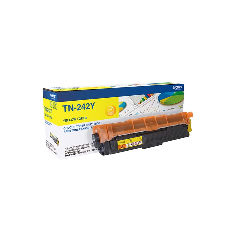 Brother TN-242Y tonercartridge Origineel Geel 1 stuk(s)