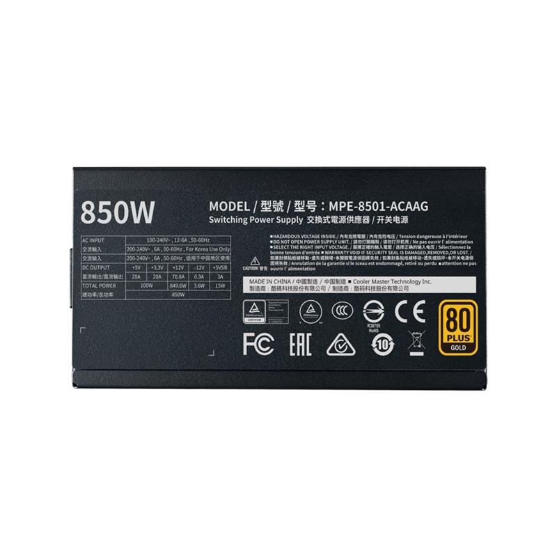 Cooler Master MPE-8501-AFAAG-EU power supply unit 850 W 24-pin ATX ATX Zwart