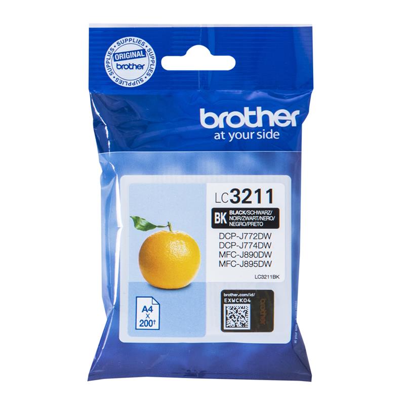 Brother LC-3211BK inktcartridge Origineel Zwart