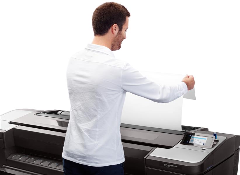 HP Designjet T1700 44-in PostScript grootformaat-printer Kleur 2400 x 1200 DPI Thermische inkjet 1118 x 1676