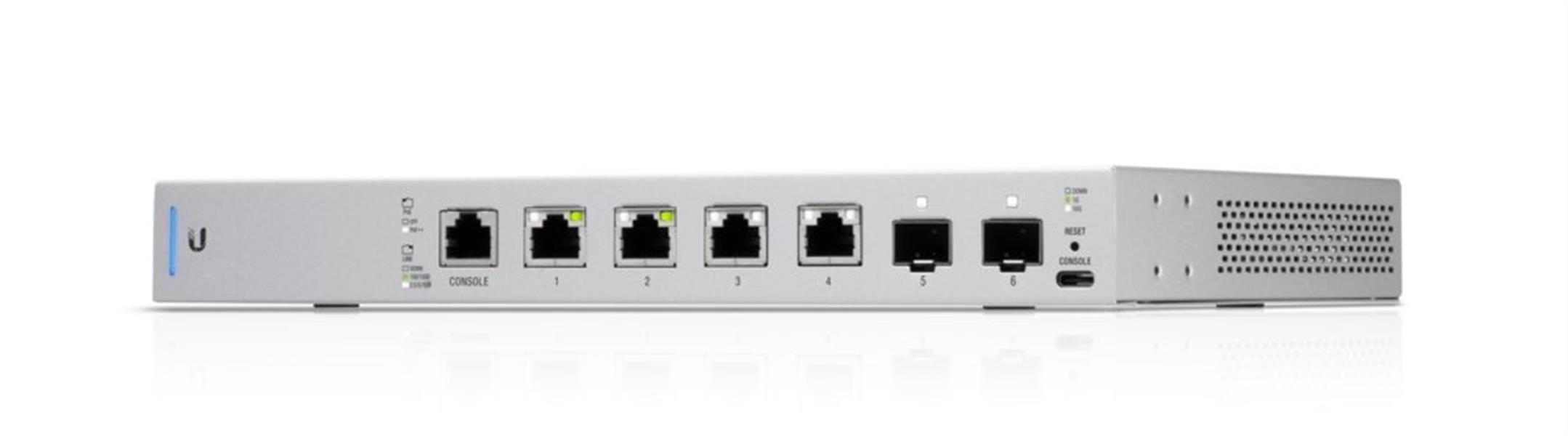 Ubiquiti UniFi netwerk-switch Managed 10G Ethernet 100 1000 10000 Power over Ethernet PoE 1U Grijs