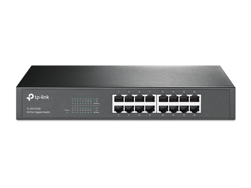 TP-LINK 16-Port Gigabit Desktop/Rackmount Switch Unmanaged Gigabit Ethernet (10/100/1000)