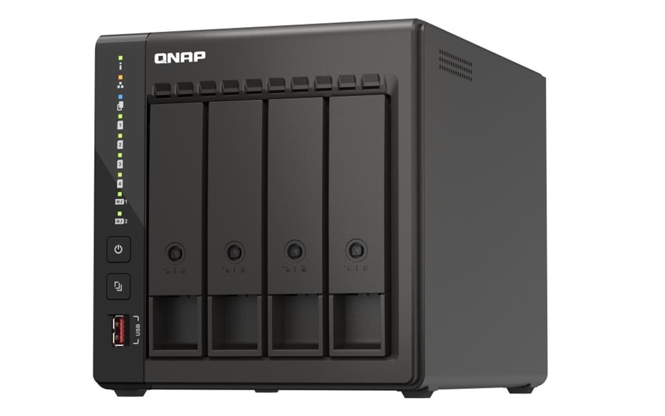 QNAP QVP-41C data-opslag-server NAS Tower Ethernet LAN Zwart J6412