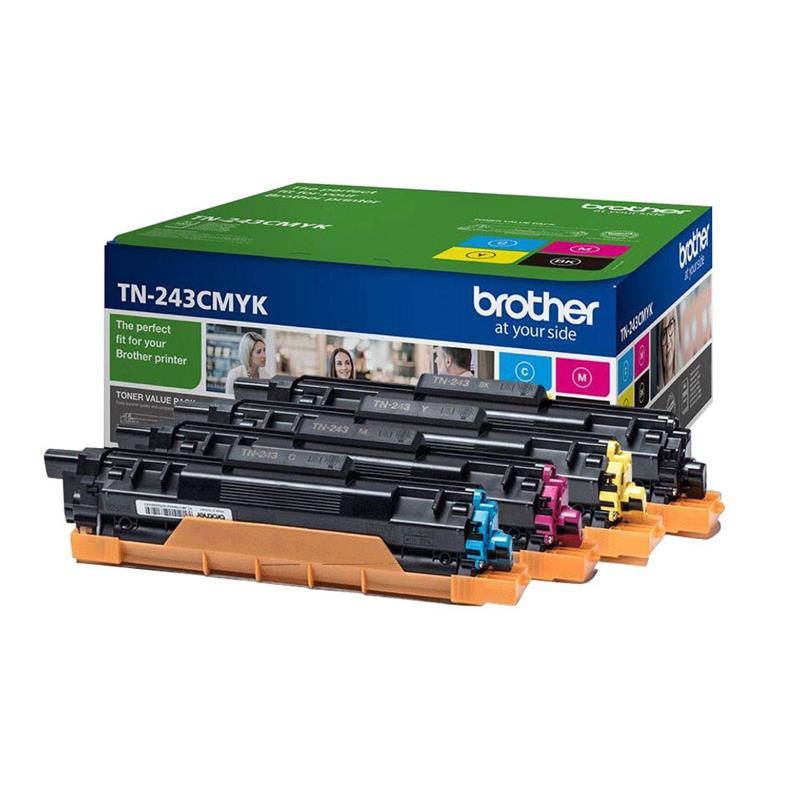 Brother TN-243CMYK tonercartridge Origineel Zwart, Cyaan, Magenta, Geel 1 stuk(s)