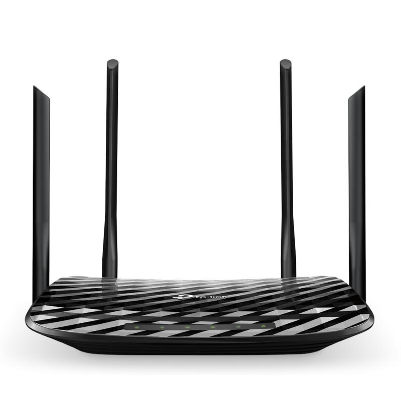 TP-LINK Archer C6 draadloze router Dual-band (2.4 GHz / 5 GHz) Zwart