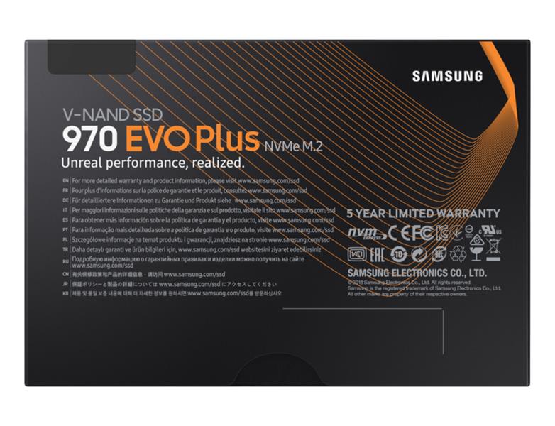 Samsung 970 EVO Plus M.2 250 GB PCI Express 3.0 V-NAND MLC NVMe