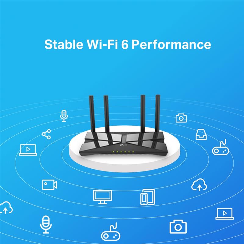 TP-LINK Archer AX10 draadloze router Dual-band (2.4 GHz / 5 GHz) Gigabit Ethernet Zwart