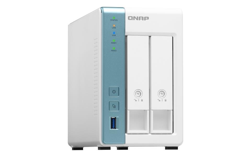 QNAP TS-231K data-opslag-server NAS Tower Ethernet LAN Turkoois, Wit Alpine AL-214