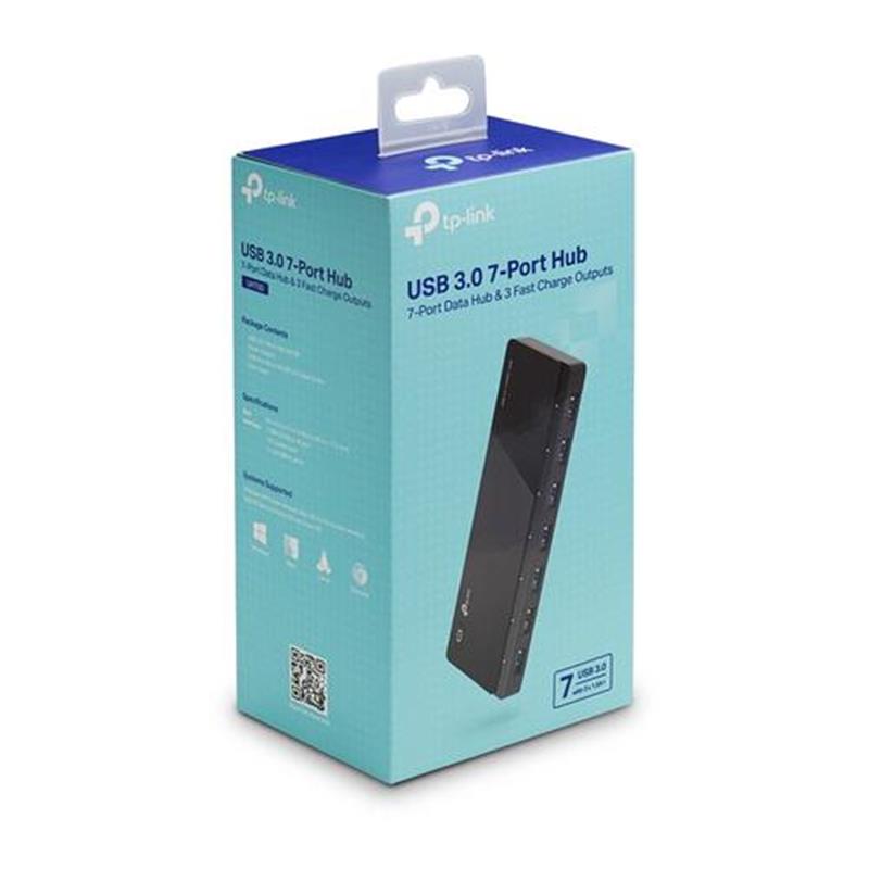 TP-LINK UH700 USB 3.2 Gen 1 (3.1 Gen 1) Micro-B 5000 Mbit/s Zwart