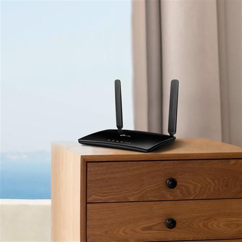 TP-LINK TL-MR6400 draadloze router Single-band (2.4 GHz) Fast Ethernet 3G 4G Zwart