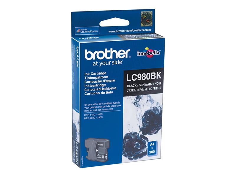 Brother LC-980BK inktcartridge Origineel Zwart 1 stuk(s)