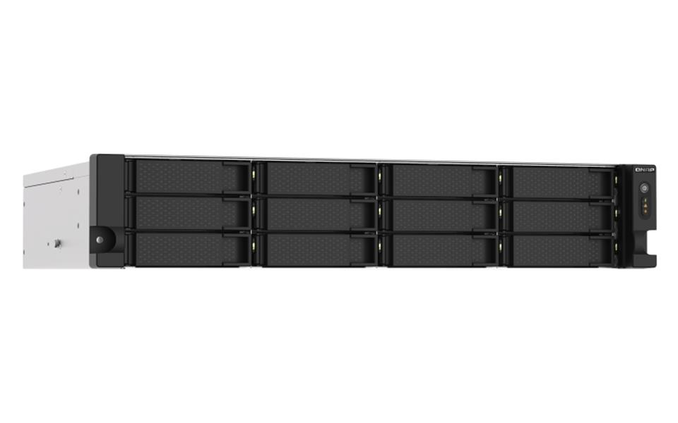 QNAP TS-1273AU-RP-8G data-opslag-server NAS Rack (2U) Ethernet LAN Aluminium, Zwart V1500B