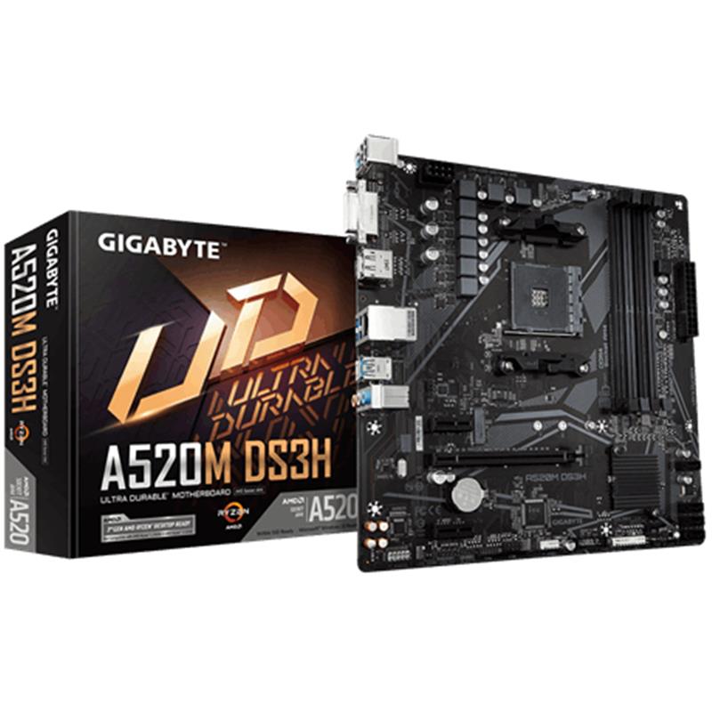 Gigabyte A520M DS3H moederbord Socket AM4 micro ATX